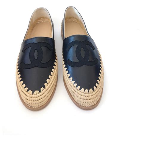 chanel epadrilles black|where to buy Chanel espadrilles.